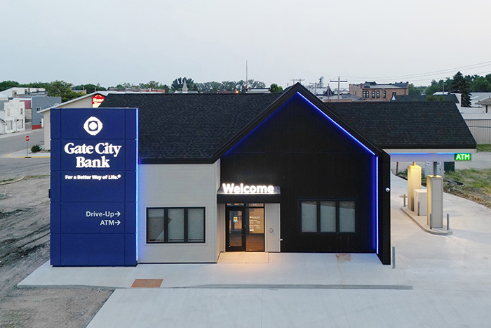 Gate City Bank’s new building at 11 1st St. SE in Mayville, ND