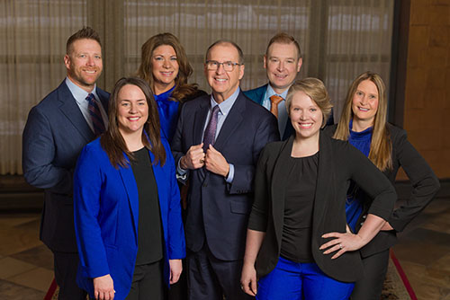 Gate City Bank’s executive leadership team gathers together for a group photo