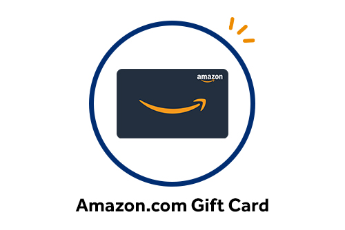 Example of $10 Amazon.com Gift Card, available as a checking gift for a limited time with Gate City Bank